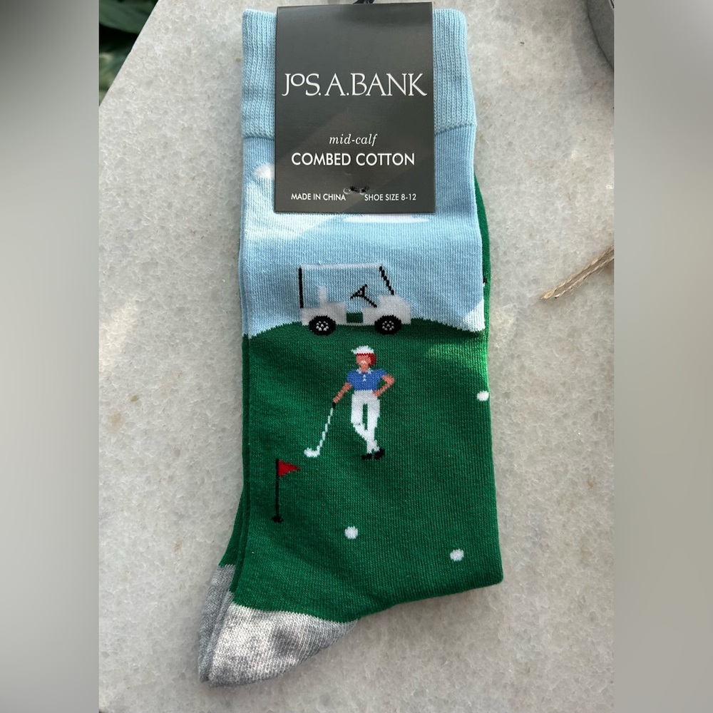 Jos A Bank men’s golf motif socks